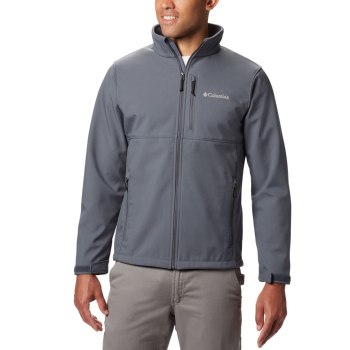 Columbia Ascender Softshell Big, Chamarras Grises Oscuro Para Hombre | 785693-UAI